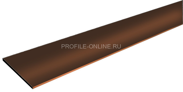 Алюминиевая полоса 20 мм бронза глянец 2,2 м