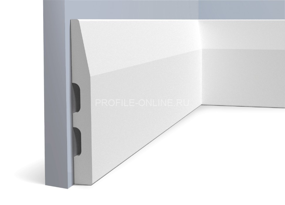 Напольный плинтус 14х119 мм HiWood B120 белый 200 см