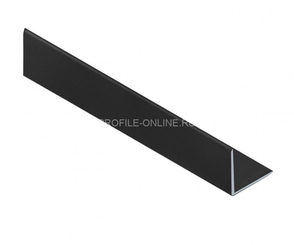 Уголок из алюминия 10х10 мм NEEXY PV60-18 MBL черный матовый 2.7 м
