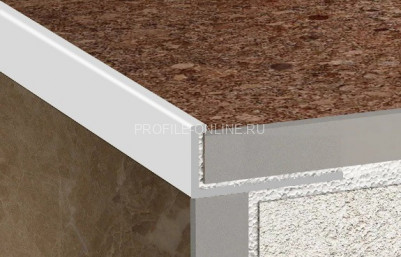 Алюминиевый L-профиль 6 мм ПО-Г6 серебро глянец 2,7 м