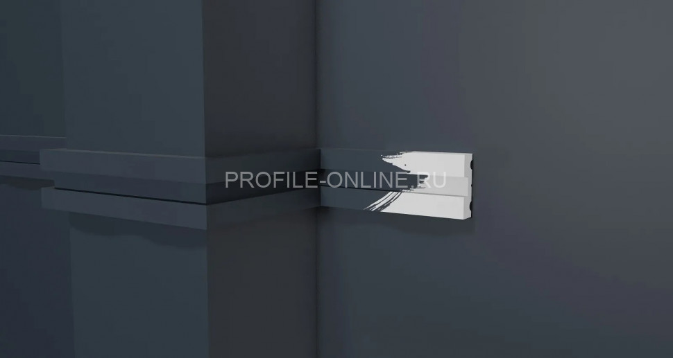 Декоративный молдинг 32.8х10 мм Decor-Dizayn DD637 полистирол белый, под покраску 2 м