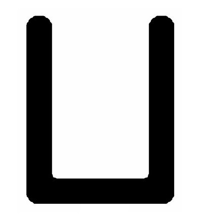 П-профиль алюминиевый под 4 мм ОП-502 АД31 Т1-3000 серебро матовое 3 м