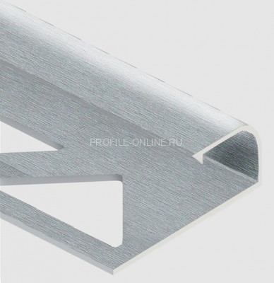 Алюминиевый С-образный профиль 8 мм PV13-03 серебро блестящее 2,7 м