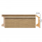 Напольный плинтус DECOMASTER D122-83 ШКx16 (78x21x2400) Дуб шампань, ударопрочный полимер