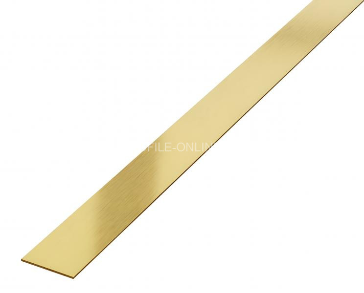 Полоса из нержавеющей стали 10 мм FB 10 GS золото шлифованное 3м