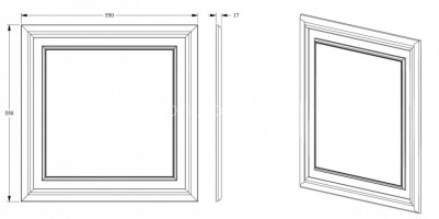 Декоративная настенная панель Orac Decor D503 белая из полистирола 550х550 мм