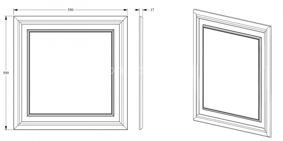 Декоративная настенная панель Orac Decor D503 белая из полистирола 550х550 мм