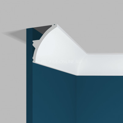 Потолочный плинтус Перфект Плюс P94 M белый из ударопрочного полимера 60х79 мм 200 см