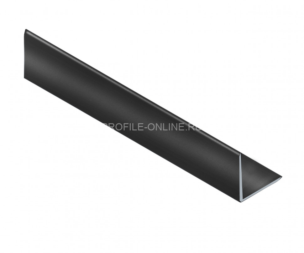 Уголок из алюминия 10х10 мм NEEXY PV60-19 BBL черный блестящий 2.7 м