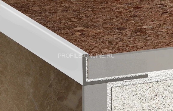 Алюминиевый L-профиль 6 мм ПО-Г6 серебро матовое 2,7 м