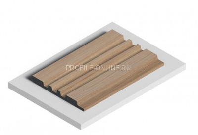 Стеновая панель 3D HiWood LV121 BR417 под дерево из фитополимера 12х120 мм 2,7 м