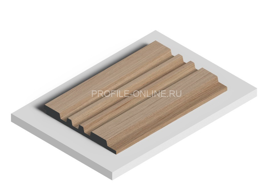 Стеновая панель 3D HiWood LV121 BR417 под дерево из фитополимера 12х120 мм 2,7 м