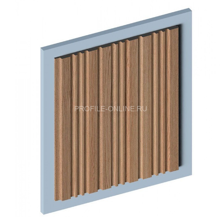 Стеновая панель 3D HiWood LV121 BR417 под дерево из фитополимера 12х120 мм 2,7 м