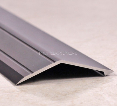 Алюминиевый порог разноуровневый 45х15 мм ПО-45х15 бронза глянец 2,7 м