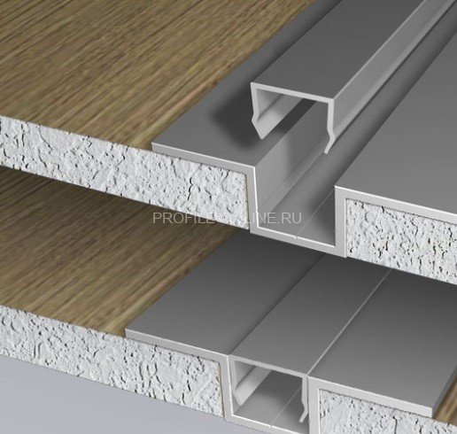 Пи-профиль алюминиевый (заглушка к ОП-001) ОП-002 АД31 Т1-3000 3 м