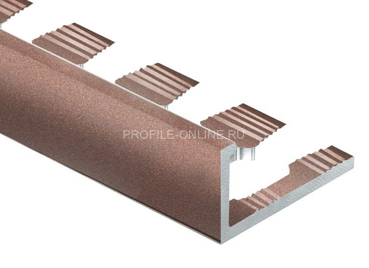 Алюминиевый профиль L-образный гибкий 10 мм PV05-14 розовый матовый 2,7 м