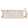Напольный плинтус DECOMASTER D122-80ДМ (78x21x2400) Мрамор бежевый, ударопрочный полимер