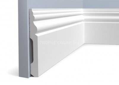 Напольный плинтус 16х126 мм HiWood B126 белый 200 см