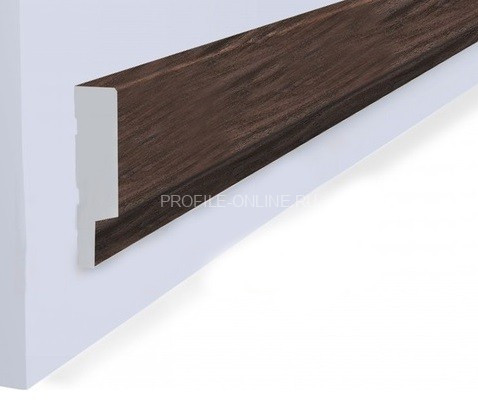 Финишный молдинг для стеновых панелей 12х42 мм Hiwood LF124A BR395K под дерево 270 см