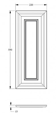 Декоративная настенная панель Orac Decor D504 белая из полистирола 550х220 мм