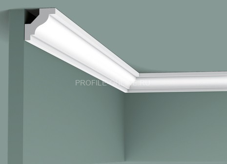 Потолочный плинтус Orac Decor Purotouch C230 белого цвета из полиуретана 29х29 мм 200 см
