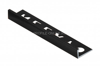 L-образный профиль алюминиевый 10 мм NEEXY PV02-18 MBL черный матовый 2.7 м
