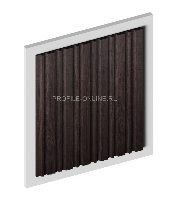 Стеновая панель 3D HiWood LV122 BR395 под дерево из фитополимера 12х120 мм 2,7 м