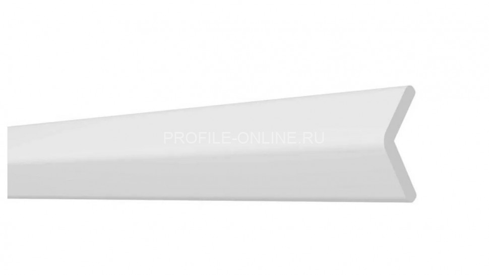 Декоративный уголок 30х30 мм Decor-Dizayn DD20 полистирол белый, под покраску 2 м