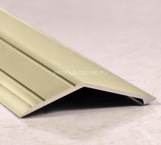 Алюминиевый порог разноуровневый 45х15 мм ПО-45х15 бронза матовая 2,7 м