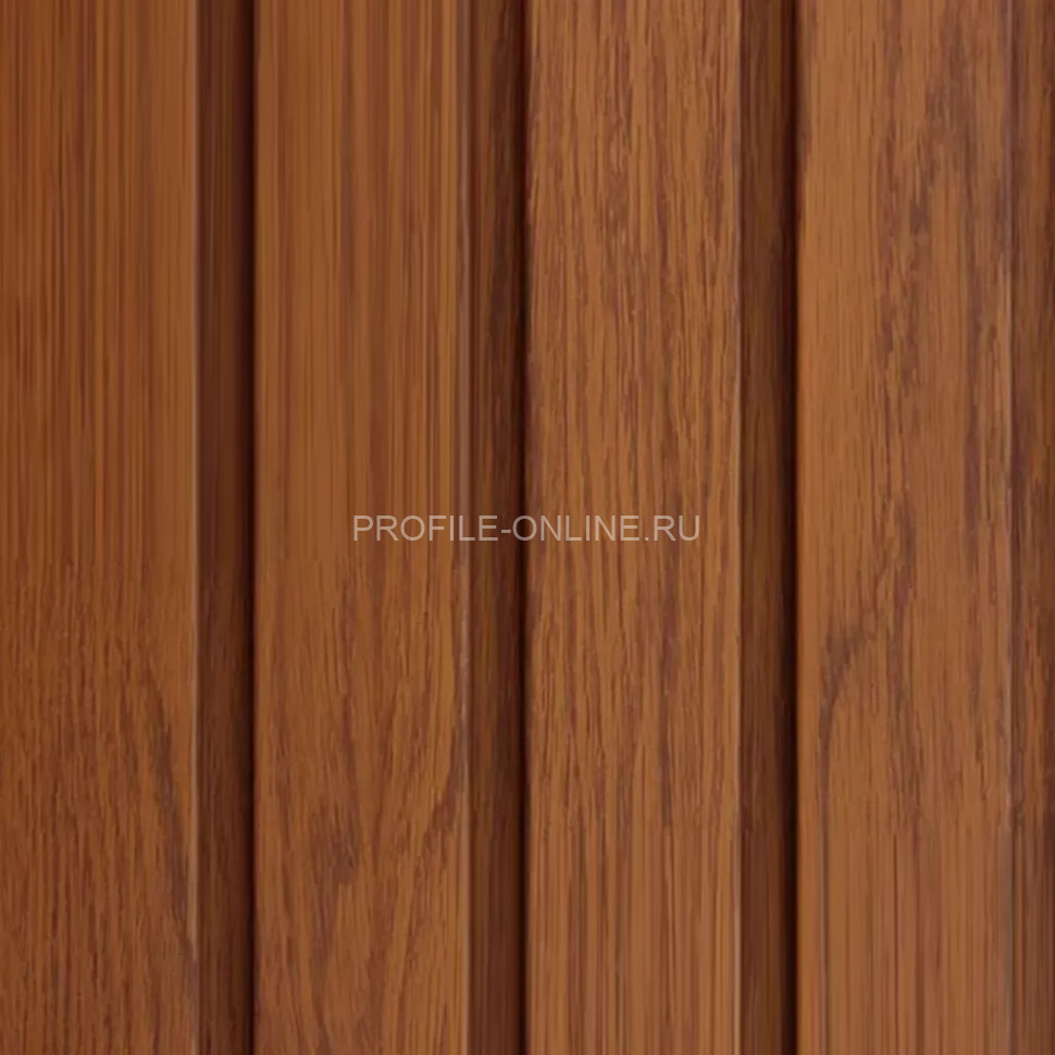 Окантовочная планка для фасадных сайдинг панелей 19х40 мм VOX FRONTO J-TRIM SVP-15 Дуб золотой 3.05 м