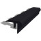 Закладной угловой профиль противоскользящий с резиновой вставкой Fm-12мм черный 2,7 м