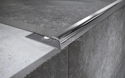 Нержавеющий С-профиль стальной 10 мм FR 10 P полированная сталь 270 см