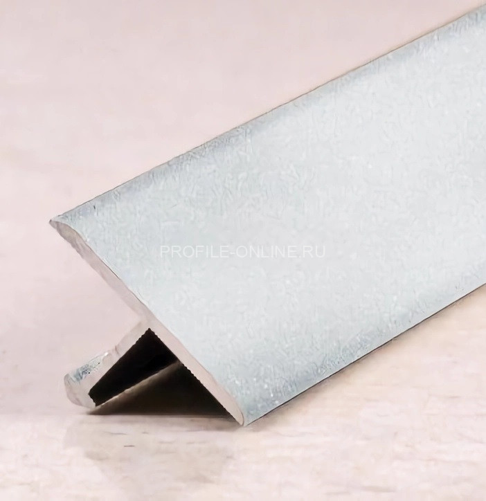 Т-профиль из алюминия 40 мм ПТ-40 белый муар 2.7 м