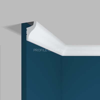 Потолочный плинтус Перфект Плюс P95 M белый из ударопрочного полимера 31х50 мм 200 см