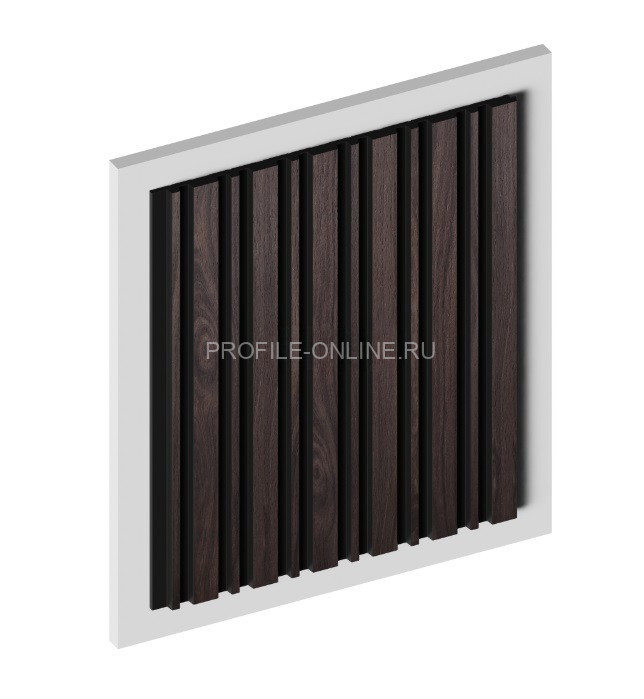 Стеновая панель 3D HiWood LV122 BR395K под дерево из фитополимера 12х120 мм 2,7 м