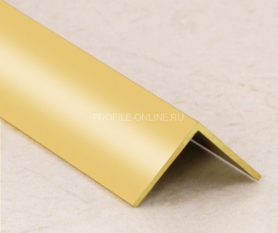 Уголок латунный 20х20 мм ЛПН-20х20 полированный 2,7 м