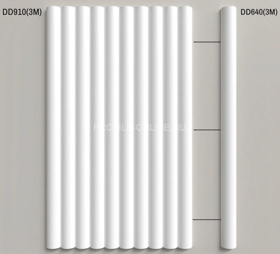 Декоративный молдинг 24х13 мм Decor-Dizayn DD640(3m) полистирол белый, под покраску 3 м