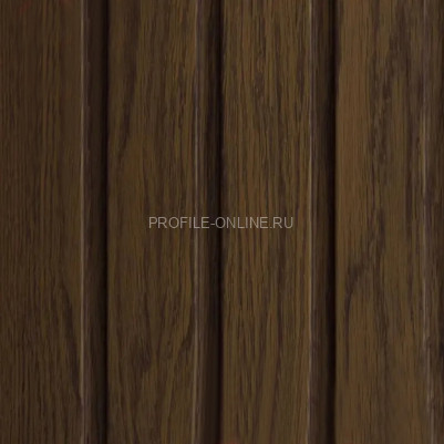 Окантовочная планка для фасадных сайдинг панелей 19х40 мм VOX FRONTO J-TRIM SVP-15 Орех 3.05 м