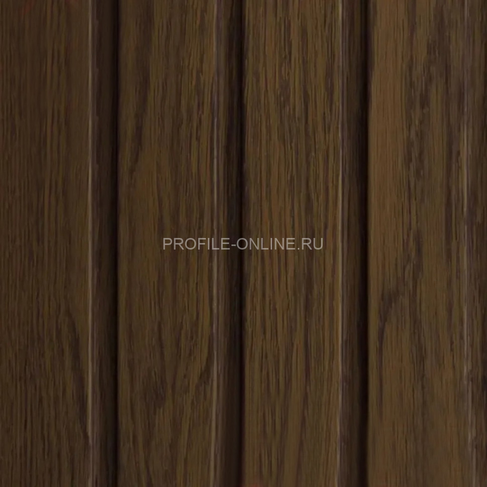 Окантовочная планка для фасадных сайдинг панелей 19х40 мм VOX FRONTO J-TRIM SVP-15 Орех 3.05 м