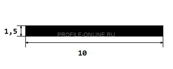 Полоса из латуни 10х1,5 полированная 2,7 м