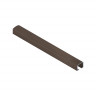 Алюминиевый П-образный профиль вставка 10х8.2 мм NEEXY PV104-10-MB коричневый матовый 2.7м