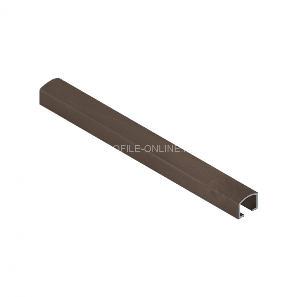 Алюминиевый П-образный профиль вставка 10х8.2 мм NEEXY PV104-10-MB коричневый матовый 2.7м