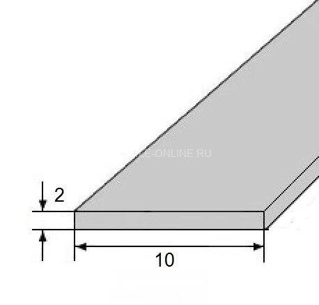 Алюминиевая полоса 10х2 мм 3 м