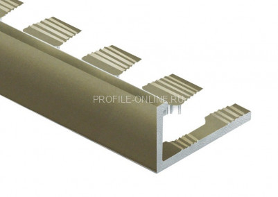 Алюминиевый профиль L-образный гибкий 10 мм PV05-16 титан матовый 2,7 м