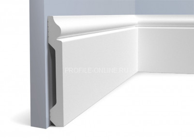 Напольный плинтус 18х136 мм HiWood B136 белый 200 см