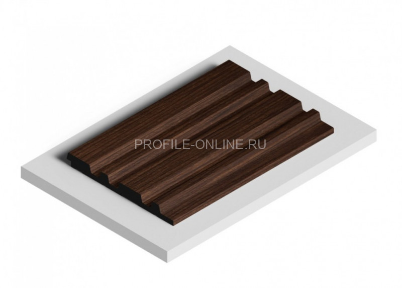 Стеновая панель 3D HiWood LV122 BR396 под дерево из фитополимера 12х120 мм 2,7 м