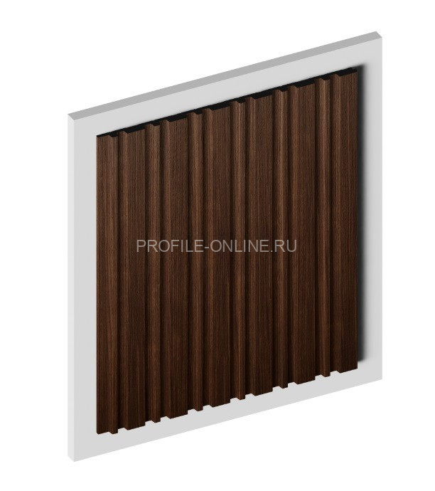 Стеновая панель 3D HiWood LV122 BR396 под дерево из фитополимера 12х120 мм 2,7 м