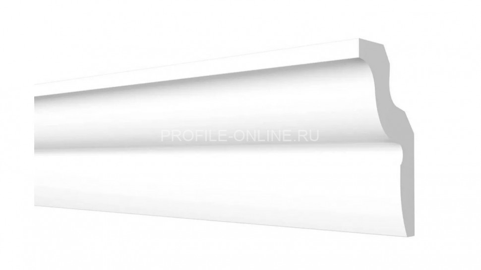 Декоративный плинтус для потолка 42х29 мм Decor-Dizayn DD22 полистирол белый, под покраску 2 м
