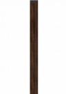 Левая планка-рейка для стеновой реечной панели VOX LINERIO M-LINE шоколад 2650х42х12 мм
