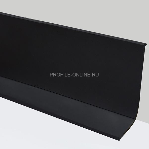 Гибкий плинтус для пола 50 мм ПГ65 черный без клея 3м